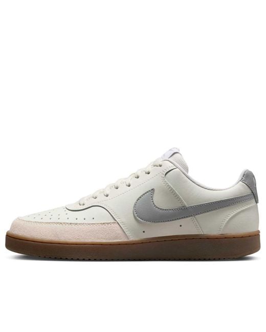 Nike White Court Vision Low 'Sail Light Smoke' for men