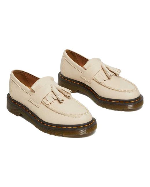 Dr. Martens Natural (Wmns) Dr.Martens Adrian Virginia Leather Tassel Loafers 'Parchment'