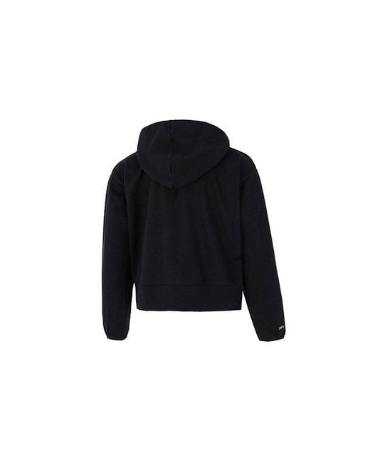 Nike Blue (Wmns) Embroidered Logo Big Pocket Short Sports Hoodie