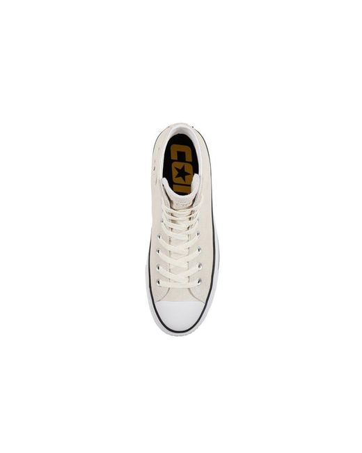 Converse White Suede Cons Ctas Pro High Top