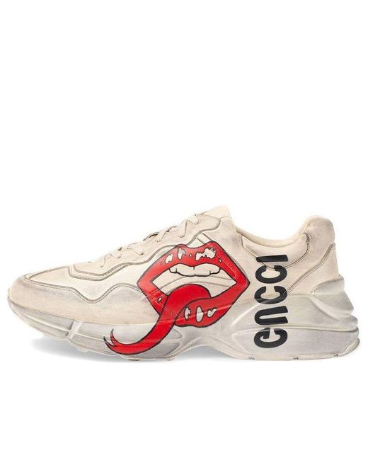 Gucci Rhinesto Gucci Rhyton in Red for Men | Lyst