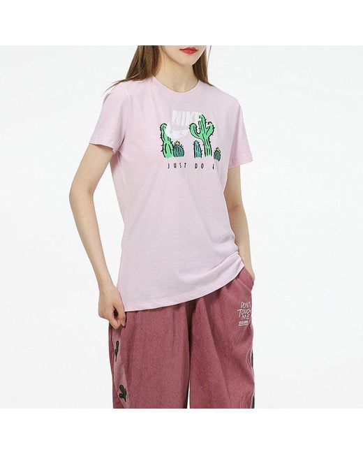 Nike Pink (Wmns) As W Sportswear Tee Summer 1 Regal
