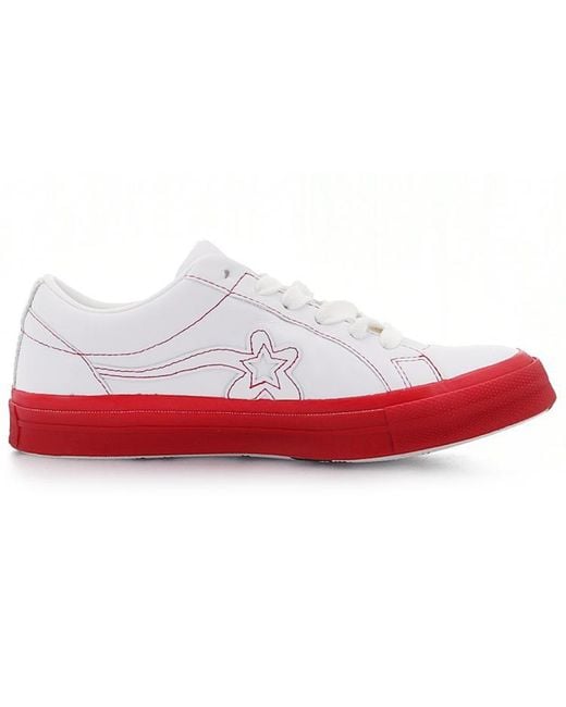 Converse White Golf Le Fleur X One Star Ox 'Racing' for men