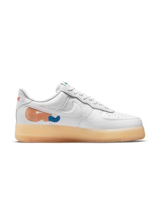 Nike White X Mayumi Yamase Air Force 1 Flyleather 'Earth Day' for men