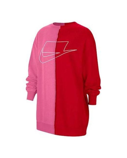 Nike Red (Wmns) Back Cardigan Zipper Long Sleeves Cz1431-657