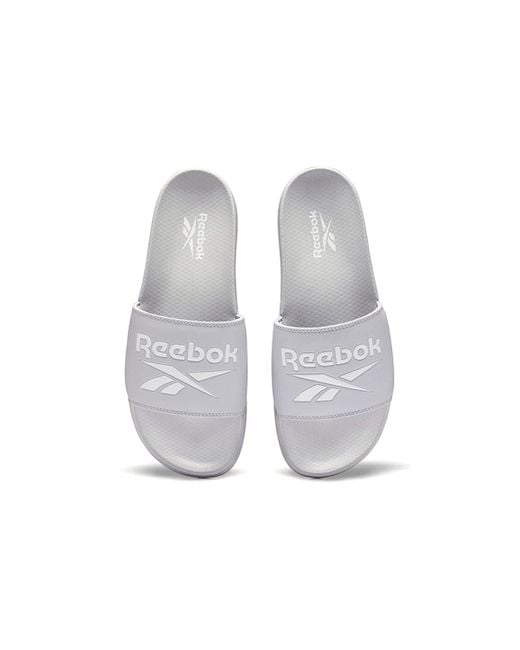 Reebok White Classic Slide for men