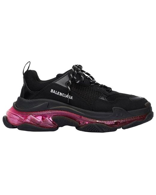 Balenciaga Black Triple S Sneaker 'Clear Sole for men