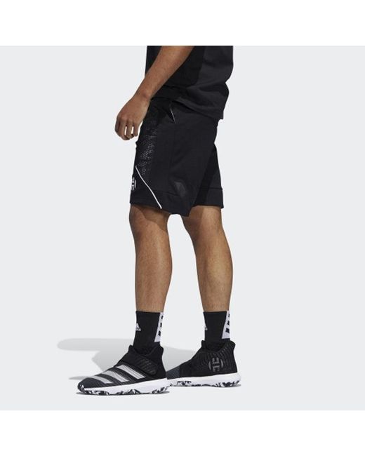 Adidas Black Hrd C365 Slogan Basketball Shorts for men