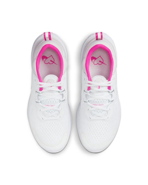 Nike White (Wmns) React Miler 2 Marathon/Sneakers