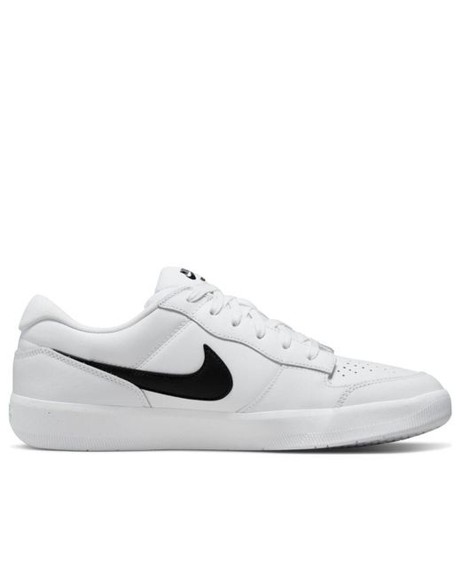 Nike White Sb Force 58 Premium Skate Shoe for men