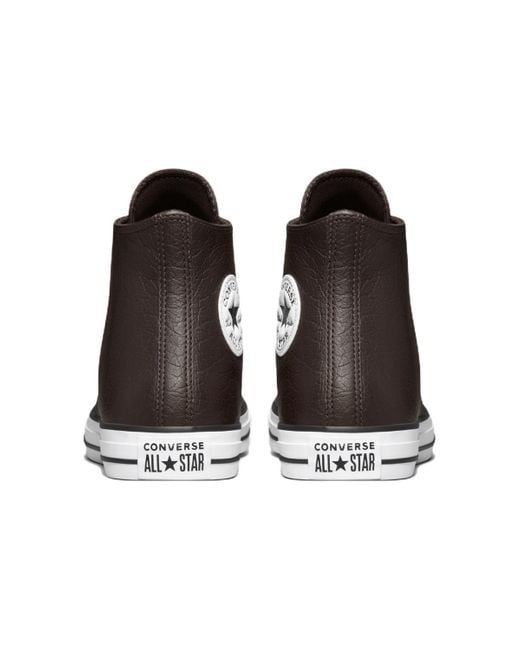 Converse Brown Chuck Taylor All Star Tumbled Leather High 'Velvet' for men