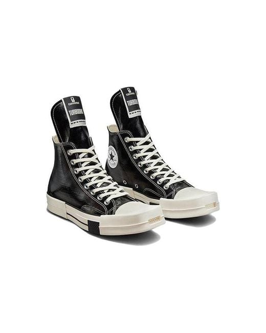 Converse Black Rick Owens X Turbodrk Chuck 70 High Lacquer' for men