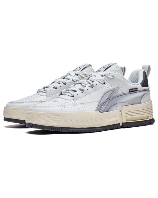 Li-ning White (Wmns) Casual Skate Shoes