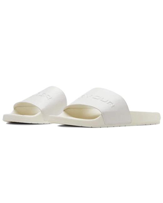 Under Armour White Core Remix Slippers for men