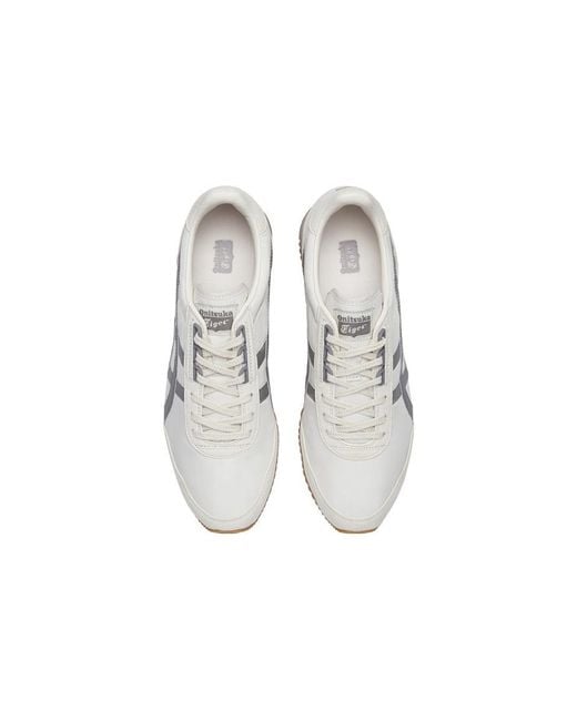 Onitsuka Tiger White Dualio Marathon Running Shoes for men