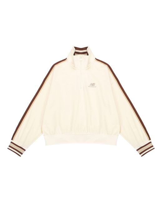 New Balance Natural (Wmns) Half Zip Sweatshirt 'Cream'