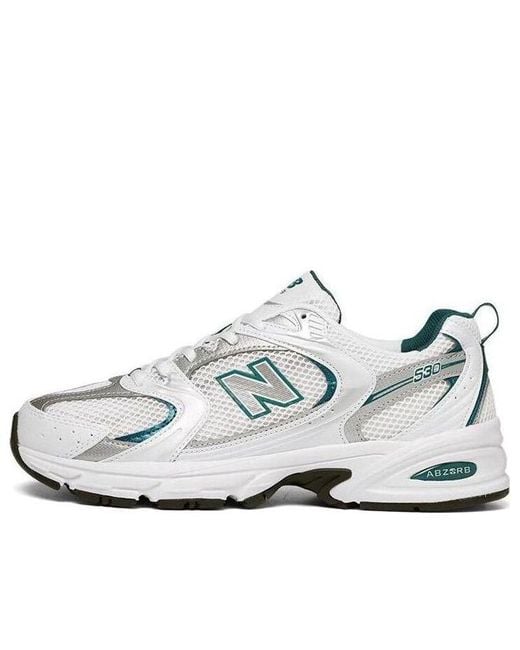 New Balance White 530 Metallic' for men