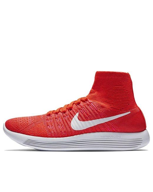Nike Lunarepic Flyknit Marathon in Red | Lyst