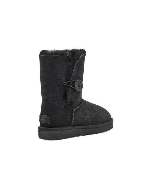 Ugg Black (Wmns) Bailey Button Ii Boot Fleece Lined