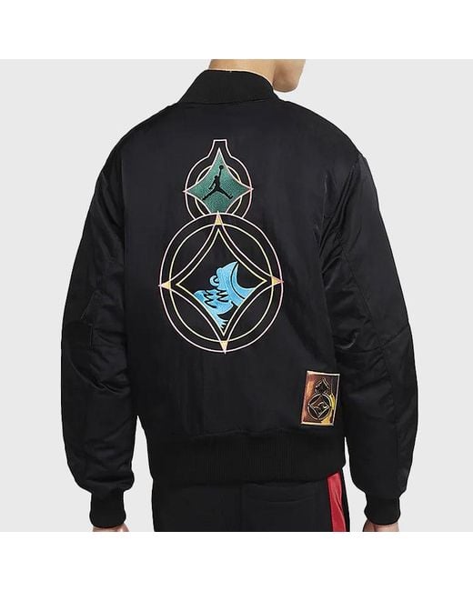 Nike Black Cny Bomber Jacket for men
