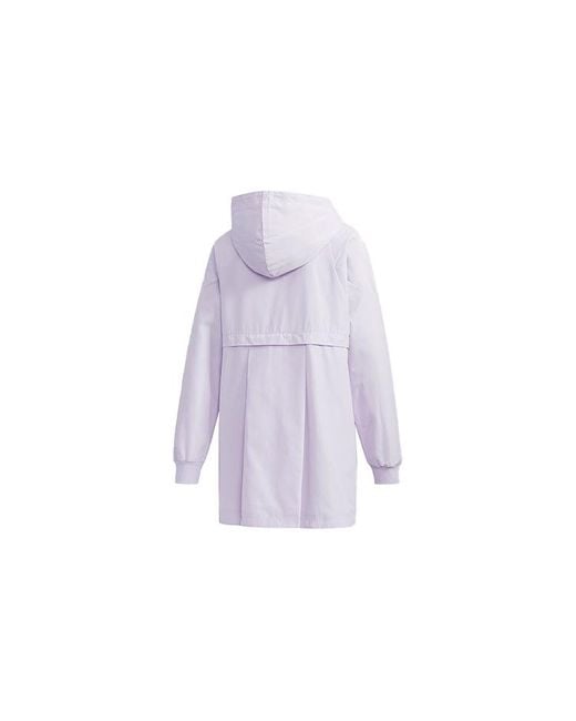 Adidas Purple (Wmns) Wb Logo Printing Hooded Jacket