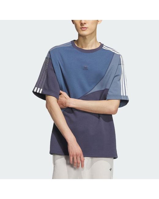 Adidas Blue Originals Toc Graphic T-shirts for men