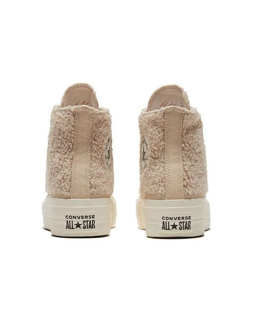 Converse Natural (Wmns) Chuck Taylor All Star Platform High 'Cozy Club'