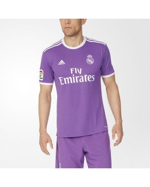 Adidas Purple Real Madrid 16/17 Home Jersey for men