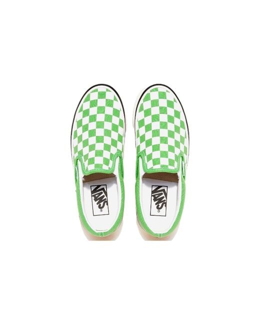 Vans Green Classic Slip-On 98 Dx 'Checkerboard-Classic' for men