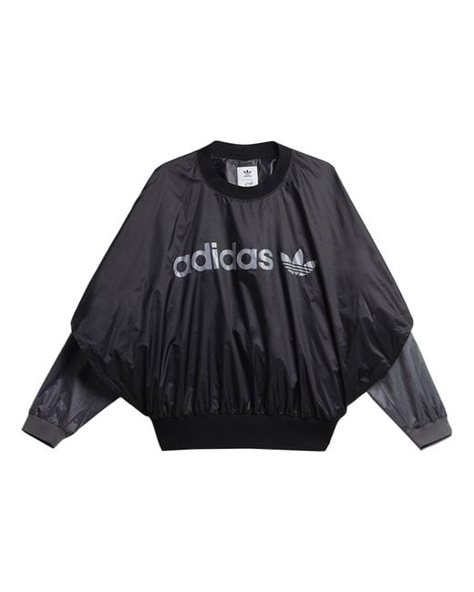 Adidas Black Originals X Human Made Crossover Embroidered Logo Round Neck Sports for men