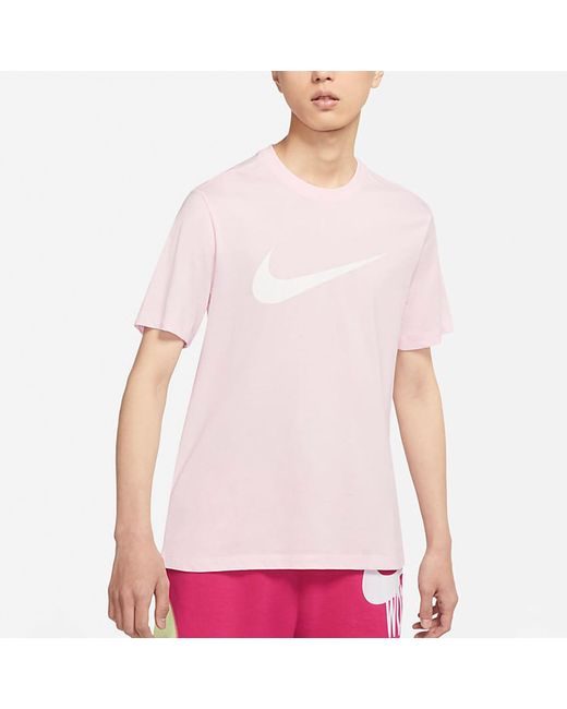 Nike Pink As Sportswear Tee Icon Swoosh Foam for men