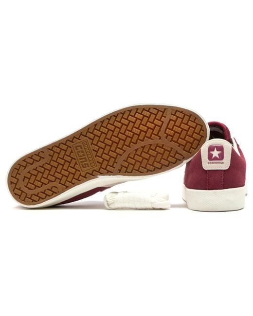 Converse Red Cons Pro Leather Vulc Pro Suede Low 'Cherry Vision' for men