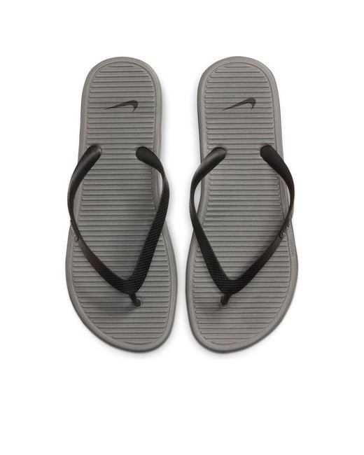 Nike Black Solarsoft Thong Slippers for men