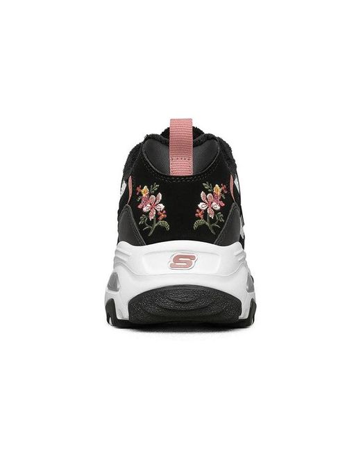 Skechers Black (Wmns) D'Lites 1.0 Floral'