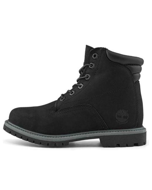 Timberland Black (Wmns) Waterville 6-Inch Waterproof Wide-Fit Boots