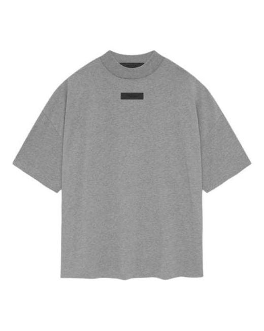 Fear Of God Gray Ss24 Crewneck T-Shirt 'Dark Heather Oatmeal' for men
