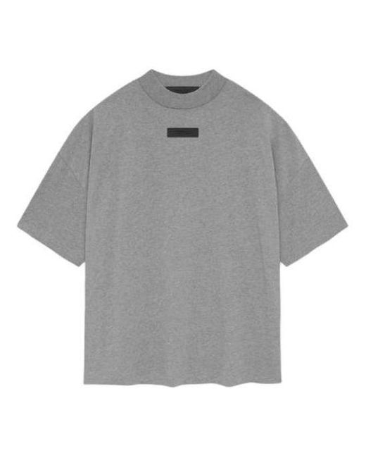 Fear Of God Gray Ss24 Crewneck T-Shirt 'Dark Heather Oatmeal' for men