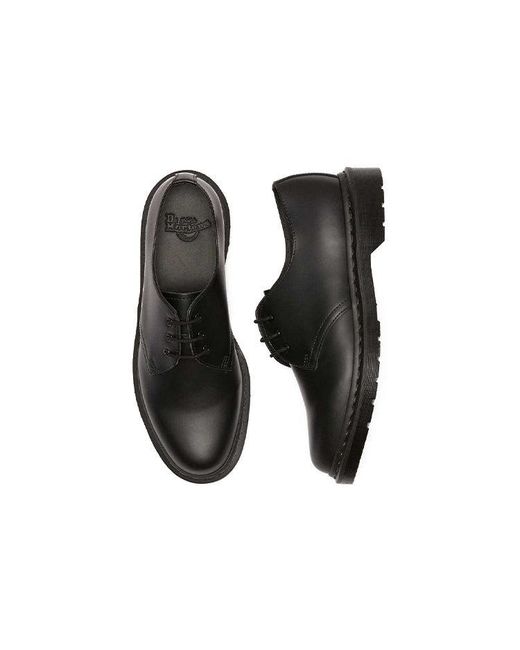 Dr. Martens Black 1461 Mono Smooth Leather Oxford Shoes for men