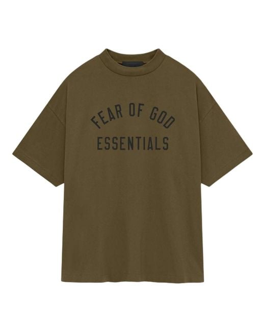 Fear Of God Green Jersey Crewneck Tee for men