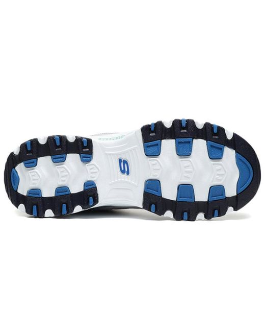 Skechers Blue (Wmns) D Lites 1.0 Low Running Shoes