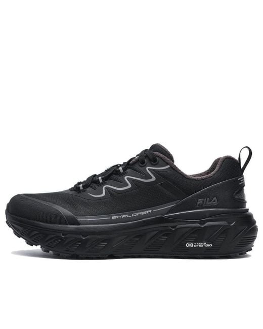Fila Black Explorer Running Shoes for men