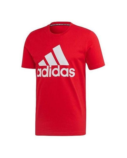 Adidas Red Must Haves Badge Of Sport T-shirt for men