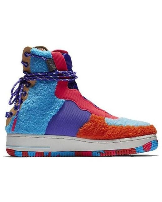 Nike Blue (Wmns) Air Force 1 Rebel Xx 'Colored Sherpa'