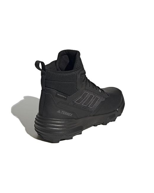 Adidas Black Terrex Unity Leather Mid Cold.Rdy 'Triple' for men