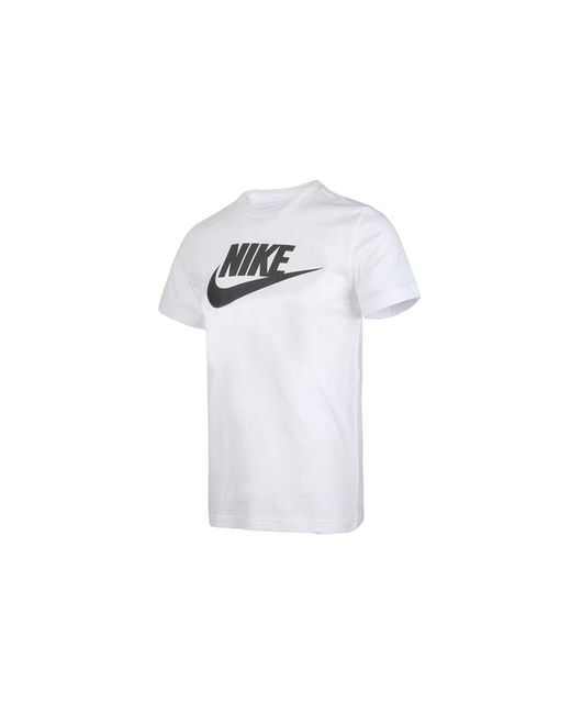 Nike White Sportswear Alphabet Logo Printing Breathable Short Sleeve for men