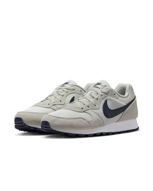 Nike White Md Runner 2 'Light Bone Obsidian' for men