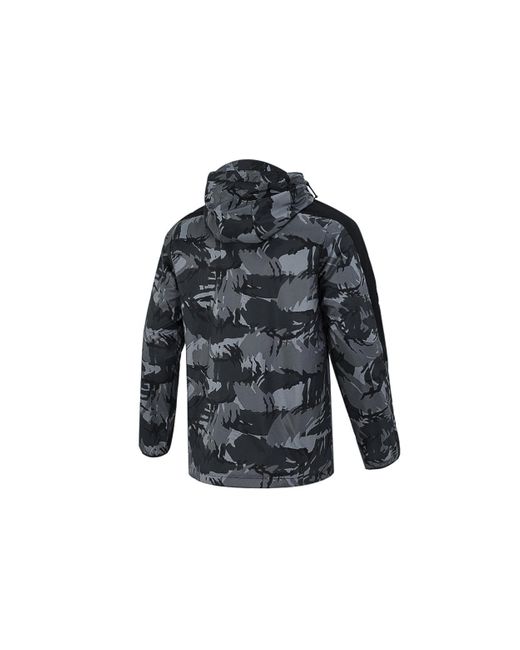 Adidas Blue Camouflage Sports Hooded Casual Running Jacket for men