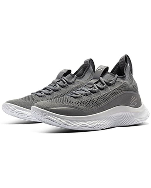 Under Armour Gray Curry 8 'Shine' for men