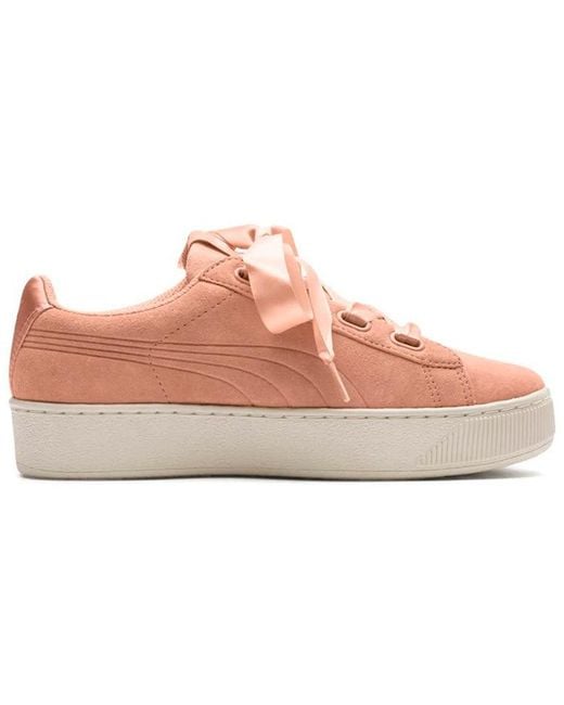 PUMA Pink (Wmns) Vikky Platform Ribbon Coral