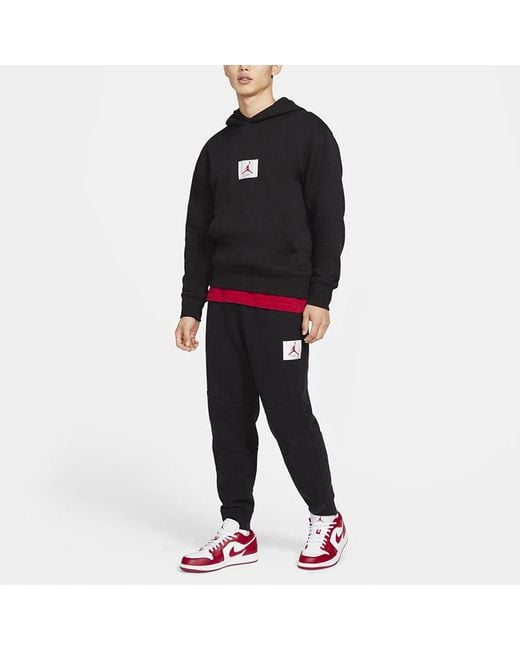 Nike Blue Flight Logo Casual Sports Fleece Lined Pullover for men